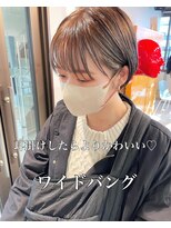 シャンプーボーイ 佐賀(SHAMPOO BOY)&nbsp;ワイドバング/イルミナカラー/前髪【ショートボブ/シースルー】