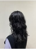 くせ毛活かしパーマ/ブルーブラック