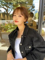 ギークス(GEEKS)&nbsp;【GEEKS渋谷】シースルーマッシュ/襟足短め/春夏/ライトベージュ