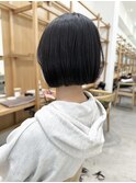 Say.ショートボブブルーカラー縮毛矯正ミニボブ黒髪表参道青山