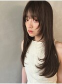 【PARK】ロングレイヤー×シアーグレージュ