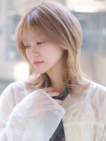 アイニティ(Inity)&nbsp;[Inity]くすみベージュ×くびれヘア[心斎橋/髪質改善/縮毛矯正]