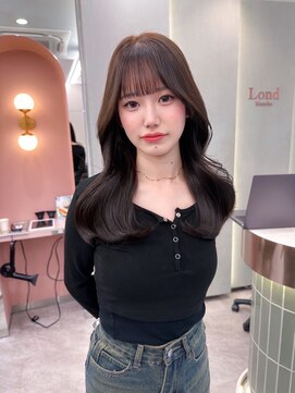 ロンドリゼル 札幌(Lond RiseL) ミディアムレイヤーカット/レイヤー/顔周り/韓国/髪質改善/札幌