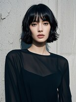 エイチ ウルフカット 大阪梅田(811)&nbsp;マッシュウルフボブパーマミルクティーベージュシルバーアッシュ