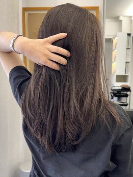 シベルバレー 横浜(sibell) ＊セミロングレイヤーカット顔周りレイヤーウルフハッシュカット