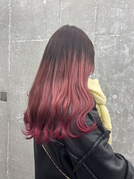 オーン 渋谷(OOn) チョコレートブラウン×エンドピンクカラー