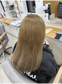 ブリーチなしダブルカラー×ミルクティーベージュ