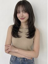 ユーフォリア 青山(Euphoria)&nbsp;担当きょうこ/艶カラーベージュ小顔カット透明感レイヤーロング