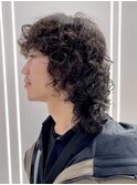 ウルフパーマ　パーマ男子　ウルフカット　メンズパーマ◆