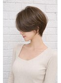 前下がりショート×ベージュブラウン 髪質改善トリートメント