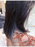イヤリングカラーで魅せる大人ミディ