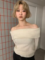 ペレ 原宿(PELE)&nbsp;ダークパープルナチュラルショート夏のヘアアレンジ原宿