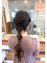 トップヘアー 中庄店(TOP HAIR fuapua) あみおろしヘアセット【りり】