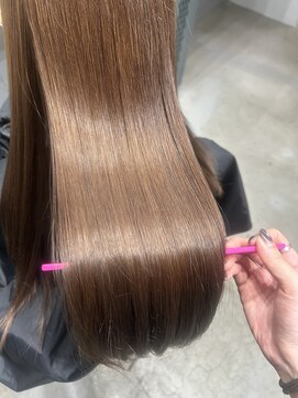 エマヘアープラス(Emma hair plus) 髪質改善カラー×艶ベージュ