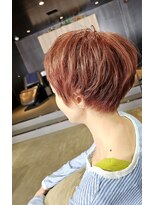 ブローチェ マカナ(BROCHE makana) アシンメトリーショート×白髪ぼかし