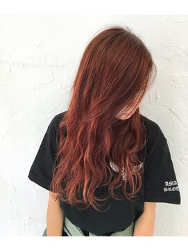 プライズ 表参道原宿店(prize) ウェーブくびれヘアピンクカラーカラーバター韓国