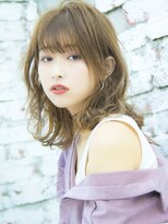 ロンドプランタン 恵比寿(Lond Printemps)&nbsp;前髪あり小顔似合わせレイヤースタイル アッシュベージュ