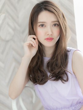 ローマ ギンザ(ROMA Ginza) 【ROMA】大人ミルクティーブラウン/愛され無造作パーマロング