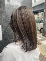 シェノン 梅田(CHAINON)&nbsp;ピンクベージュ×プレミアムカラー×エアリーミディ