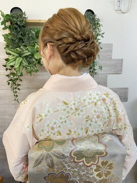 ロカット サロン(Roquat Salon) 訪問着とシニヨンアレンジ　【ヘアセット/エクステ/立川/立川】