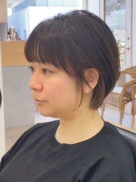 トト 船橋店(toto.) 黒髪/グレーベージュ/レイヤーロング/前髪パーマ[西船橋/津田沼]