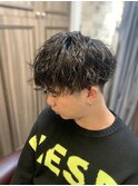波巻きツイストパーマ/マッシュ/<理容室>【メンズ/上野/床屋】