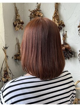 ヘアスタジオ ブリエ(HAIR STUDIO BRILLER) 2024 ボブ×メロウオレンジ