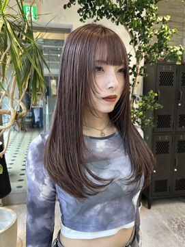 ヲタク(wotaku.) ピンクラベンダーグレージュ透明感カラーくすみカラーレイヤー