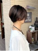 デザインカラー/レイヤーカット/ウェットヘア/オリーブベージュ