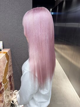 ペレ 栄店(PELE) デザインカラー/レイヤーカット/ウェットヘア/オリーブベージュ