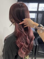 ヘアーデザイン ジェルム(Hair Design germe)&nbsp;ベリーカラー×インナーピンク / YUDU
