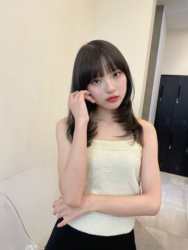 ジーナ 銀座中央通り(Zina) 丸みレイヤー_ダークラベンダーカラー