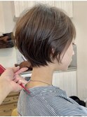 流し前髪顔周り簡単スタイリングショートボブヘア20代30代40代