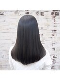 【黒髪美髪♪】縮毛矯正で整う艶さら髪
