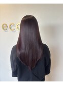 巻ける縮毛矯正×カシスブラウン