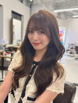 ハピネス 梅田茶屋町店(HAPPINESS) 韓国ヘア/レイヤーカット/髪質改善/顔周りカット/ベージュ