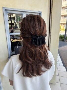 エイミーバイアフロート(amie  by afloat) ハーフアップ