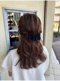 ハーフアップ