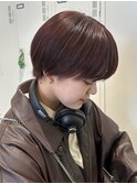 オレンジブラウン/ショートカット/暖色カラー