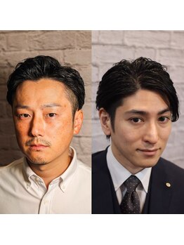 グレイスフルバーバー 新宿野村ビル店の写真/[初回限定!カットコース￥5250]ON/OFFキマるStyleで新社会人デビュー★大人のbarberStyleは銀座マツナガへ