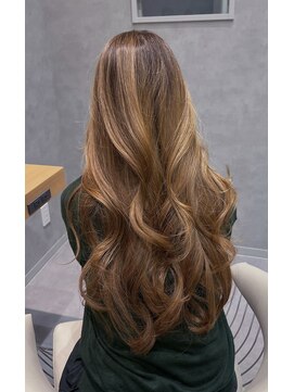 ヘアデザインファブロ イオンモール宮崎店(hair design FABRO.) 【髪質改善Tr/白髪ぼかしカラー/キャラメルブラウン】
