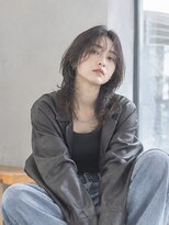 ドット ヘアー(dot.hair)&nbsp;ウルフカット / ダークグレージュ / 長めバング