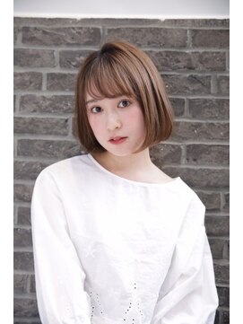 ネオリーブアイム 横浜西口店(Neolive aim) 大人かわいい 小顔 ナチュラルミニボブ ワンサイドショート
