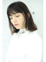 モリオ フロム ロンドン 大宮2号店(morio from London)&nbsp;【なかじま ひびき】切りっぱなし外ハネ耳掛けロブ