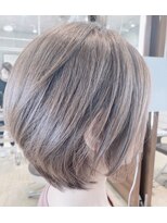 ヘアーアンドメイク マニス(hair&make manis) 【大人可愛い30代・40代・50代◎】オリーブ系軽やかボブ