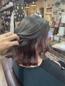 アトリエ ナルー(atelier NALU) ペールピンクバイオレットインナーカラー【東大宮atelier NALU】