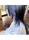 【ウルフヘア♪】インナーブルーカラー♪