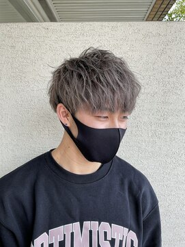 チャプター 問屋町(chapter) ショートマッシュミルクティーグレージュカラーダブルカラー眉毛