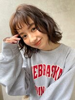 メゾンドイギー(MAISON de IGGY)&nbsp;ラフなボブスタイル#グレーベージュ#レイヤーロング