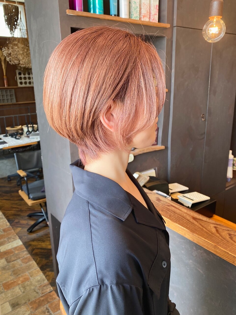 ピンクアッシュ・ショートボブ：L183343046｜ベランダ(veranda